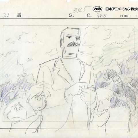 Conan the Future Boy / Miyazaki Hayao drawing / Original Hand-drawn art / 002